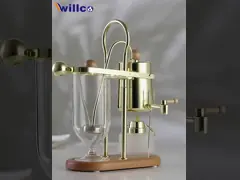 Золото Бельгия Королевский Сифон Кофейная машина Бельгия Семейный баланс Сифон video