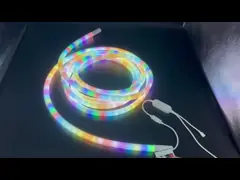 5V 360 градусов круглое водонепроницаемое гибкое светодиодные полосы ткани ткани белые неоновые полосы video