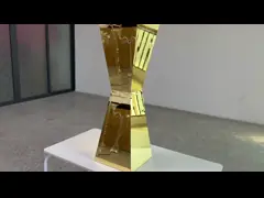 Gold mirro flower stand stainless steel