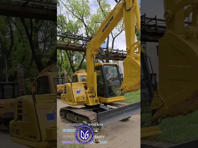 Excavadora USED PC60 de qualidade superior com sistemas hidráulicos avançados
