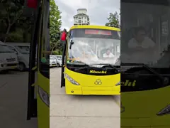Electric used City Bus new shuchi new energy 62/31seats LHD city bus public transport china bus