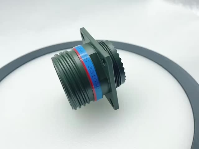 Shell Size 19 Receptacle Connector D38999 Series 3 Connector Olive Green Cadmium