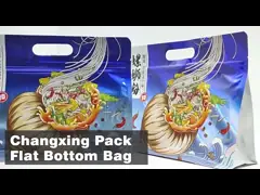 Custom Printed PET/AL/PE Noodles Roll Film Food Packaging Bag Noodles Packing Bag With Zipper video