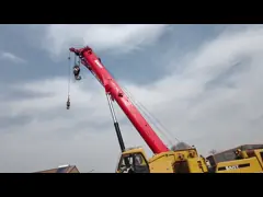 1500 рабочих часов Используемый грузовик установленный кран 45,5 м Максимальная длина бума и 9,8 т противовес крана video