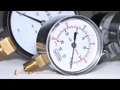 100 kpA SS304 فشار سنج کپسول 63mm 100 kpA
