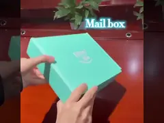 Оптовая логотипа Почтовая упаковка по заказу Маленькая складная карточная коробка Белая коробка упаковки Картонная коробка video