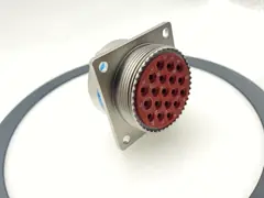 19 Female Pins MIL-DTL-26482 Connector Electroless Nickel Finsh Mil Dtl 26482 Series Ii