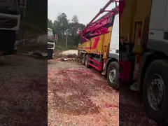 60 метров использованный бетонный насос грузовик Sany Boom насос SYM 5350THB 60C-10 video