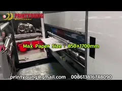 PRY-2000 Automatic Lead Edge Three Colors Flexo Printing Slotting And Die Cutting Machinery