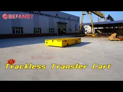 Steel Structure PU Wheel Battery No Rail Transfer Cart