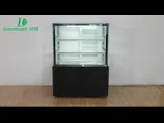 Мраморная основа 2 слоя палубы Торт дисплей морозильник для змеи суши выпечки дисплей video