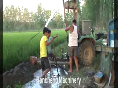 150m Depth Borehole Drilling Machine 30KW Four Wheel Tractor Water Well Drilling Rig
