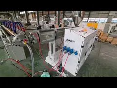 10-38 мм 0,5-2 дюймовый волокно-укрепленный ПВХ трубный станок гибкая вентиляционная труба проводка мягкая линия производства ПВХ труб video