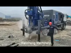Hydraulic 350m Well Drilling Machine Mounted Drilling Truck Price Diesel Water Well Drilling Rig For Sale