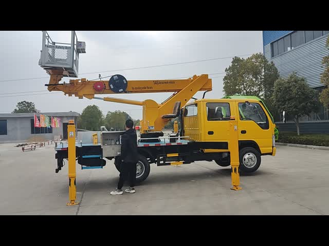 ISUZU 600P 130hp 望遠鏡バケツトラック 21m マンリフト 1200*600*1100