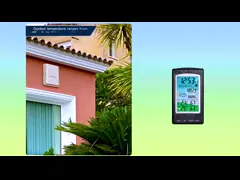 Домашний беспроводной термометр и гигрометр с фазой луны и точностью температуры ± 1 ° C video