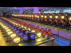 6 шт. 100 Вт Dmx512 Управляющие огни Теплая белая вспышка Штраубовый жалюзи Заднего света Портман MINI Ретро Сценария video