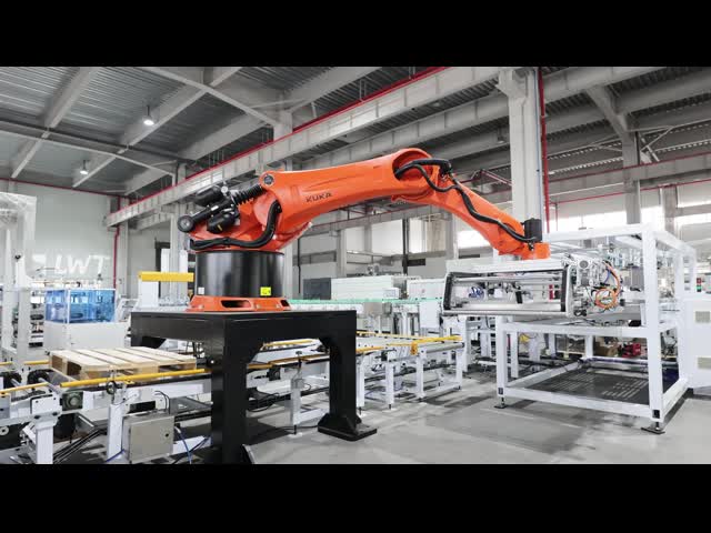 Роботизированная система укладки на поддоны Автоматическая машина для укладки на поддоны