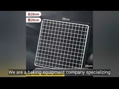 Нержавеющая сталь BBQ сетка проволока решетки охлаждающая стойка для идеально охлажденных хлебов и пирогов video