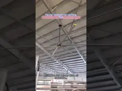 Промышленный вентилятор, установленный на потолке с металлическим потолком воздуха, со степенью защиты двигателя IP55 и номинальным током 2,8A video