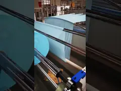Автоматическая складная машина для проката простыней Spunlace Nonwoven Fabrics 1600KG 9.5KW video