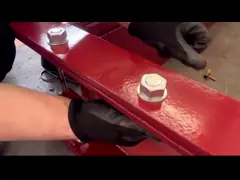 Компенсатор из сине-красной ткани для транспортировки воздуха и пыли video