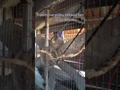 Промышленный панельный вентилятор с прочностью двойного слоя PE материал рамы video