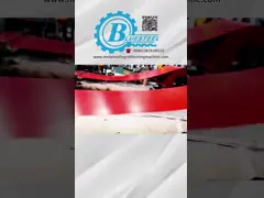 8T гофрированный рулон Формирующая машина индивидуальная длина резки и ±2 мм точность резки video