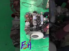100-200 лошадиных сил с прямым впрыском Isuzu 4JH1T Подержанный дизельный двигатель с турбонаддувом для грузовых автомобилей video