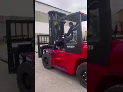 Дизельный вилочный погрузчик 7000 кг CPCD70 вилочный погрузчик 7 тонн video