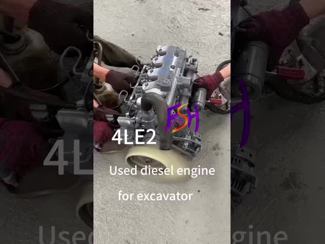 Isuzu 4LE2 44-цилиндровый дизельный двигатель Isuzu для автозапчастей экскаваторов видео