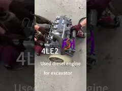 Isuzu 4LE2 44-цилиндровый дизельный двигатель Isuzu для автозапчастей экскаваторов video