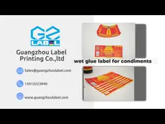 Op maat gemaakte kaarsenetiketten natte lijm Etiketten Sticker Printen Naam Tag Transparent