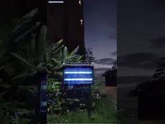 Умный солнечный москитный контроллер с светодиодным УФ-светом Убийца комаров video