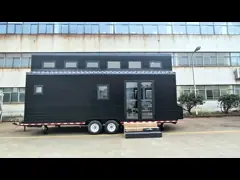 Настраиваемый модульный сборный крошечный дом на колесах Сидровая коробка Модельный комплект дома video