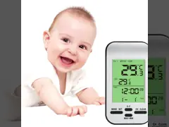 Легко читаемый термометр солнечного бассейна для точного контроля температуры в открытых бассейнах video