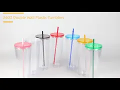 Coffee Sublimation Beer Tumbler Snow Globe Pre Drilled Glass Can Double Wall Glass Cup With Lid
