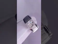 男性のダイヤモンドリング 白のダイヤモンドリング 婚約指輪 結婚指輪 研究室で育てたダイヤモンド指輪