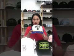 Крышка водителя грузовика логотипа вышивки 3d оптовой панели таможни 5 OEM высококачественная, задняя часть Gorras сетки щелчковая, шляпа водителя грузовика video