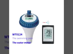 7-15в многофункциональный беспроводный термометр для бассейна для внутренней ванны и открытого бассейна video