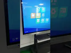 Портативная интерактивная плоская панель с ЖК-дисплеем 86 дюймовой умной доской для обучения video