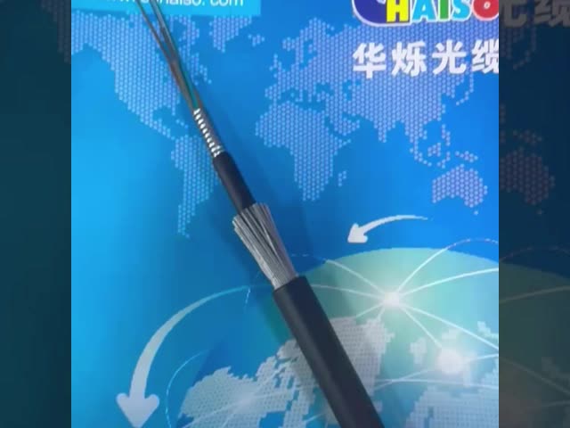 72 núcleo GYTA33 enterrado direto cabo de fibra óptica submarino anti roedores Cable de fibra óptica blindado