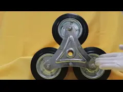 286lbs Loading Stair Climbing Trolley Wheels , 160mm Three Wheel Caster