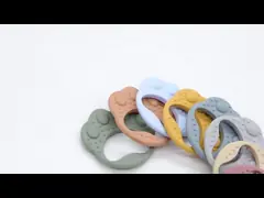 Синие экологически чистые медвежьи лапы Силиконовые детские зубчатые игрушки для успокоения больных десен с весом 24 грамма video