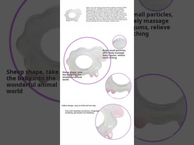 Bulk Silicone Sheep Koala Teether Sheep BPA Free Teething Toys And Size Is 9.3*7cm And Weight Is 25 Gram