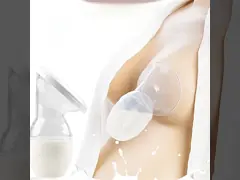 60Ml Transparent Suction Milk Collector Silicone Manual Breast Pump With Size Is 13*7cm And Weight Is 80 Gram