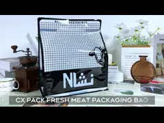 Gravure Printing Food Grade Stand Up Packaging Bag Laminated Zipper For Fresh Meat
