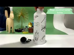 Color Change Cute Cold Temperature Custom Logo Aluminium Water Bottle For Kids School