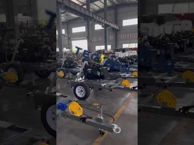 9m マニュアル モバイルライトタワー 4x1000W 投光灯