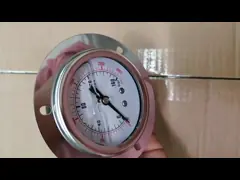 فلنج فشار سنج هیدرولیک sS304 گلیسیرین یا مانیومتر پر از سیلیکون